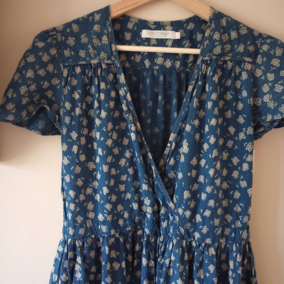 Christy Dawn dress in navy poppy - Picture 2 of 4